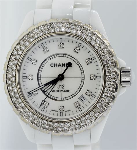 chanel j12 watch second hand women|chanel j12 diamond bezel.